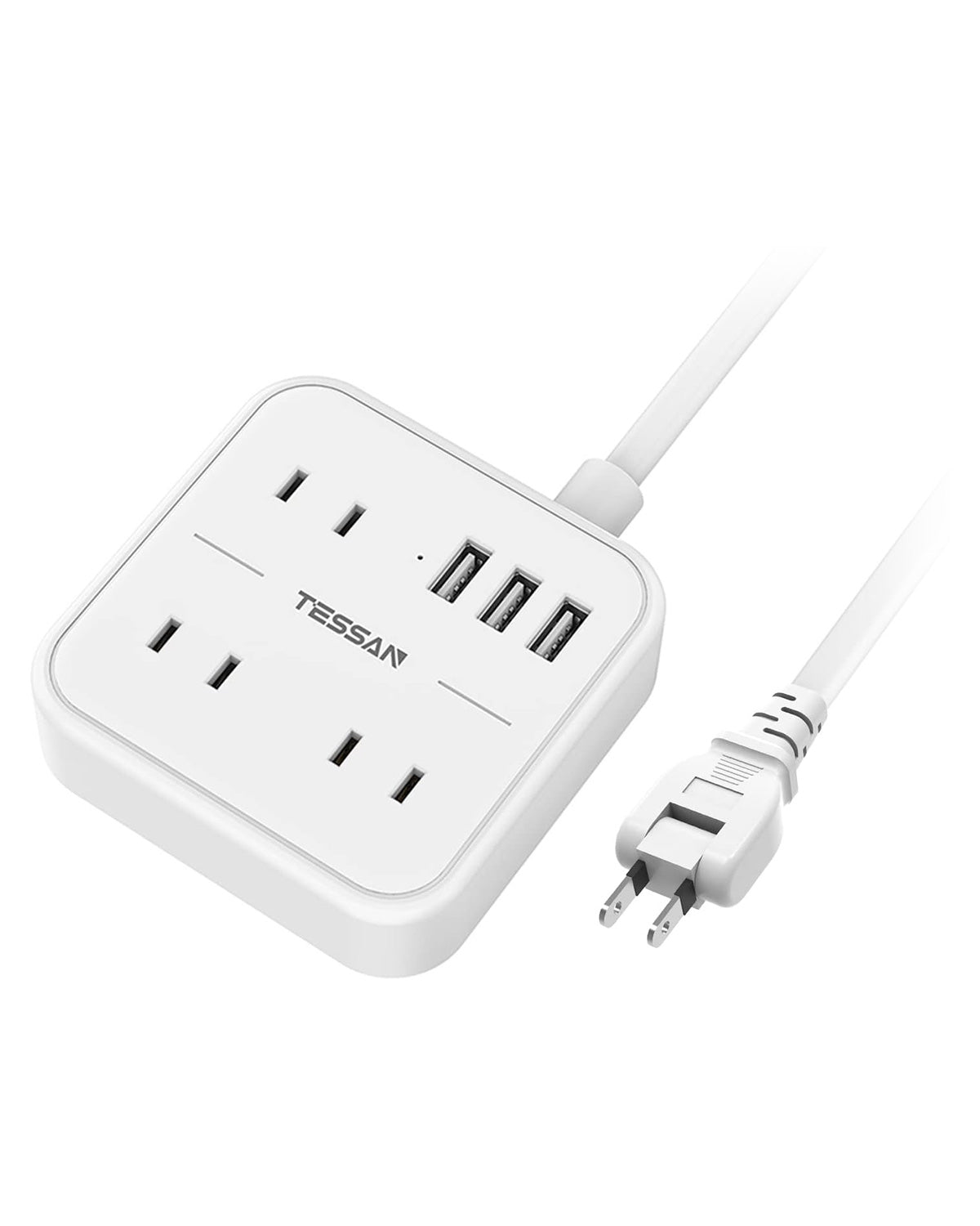 TESSAN 延長コード usb コンセント 3個AC口 3つUSBポート
