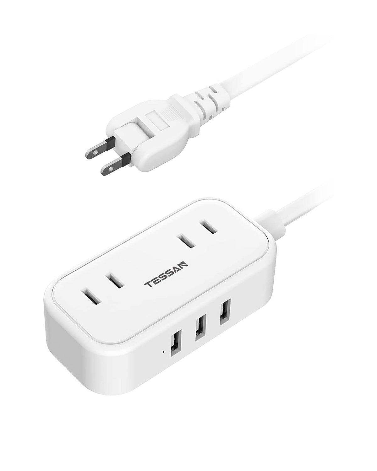 usb コンセント 延長コード 2個AC口 3USBポート 電源タップ 充電タップ 小型 タップusb たこあしコンセント テーブルタップ たこ足配線 1.5m