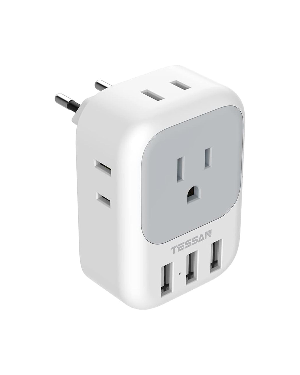 TESSAN プラグ Cタイプ 変換 4個AC差込口 3USBポート付き