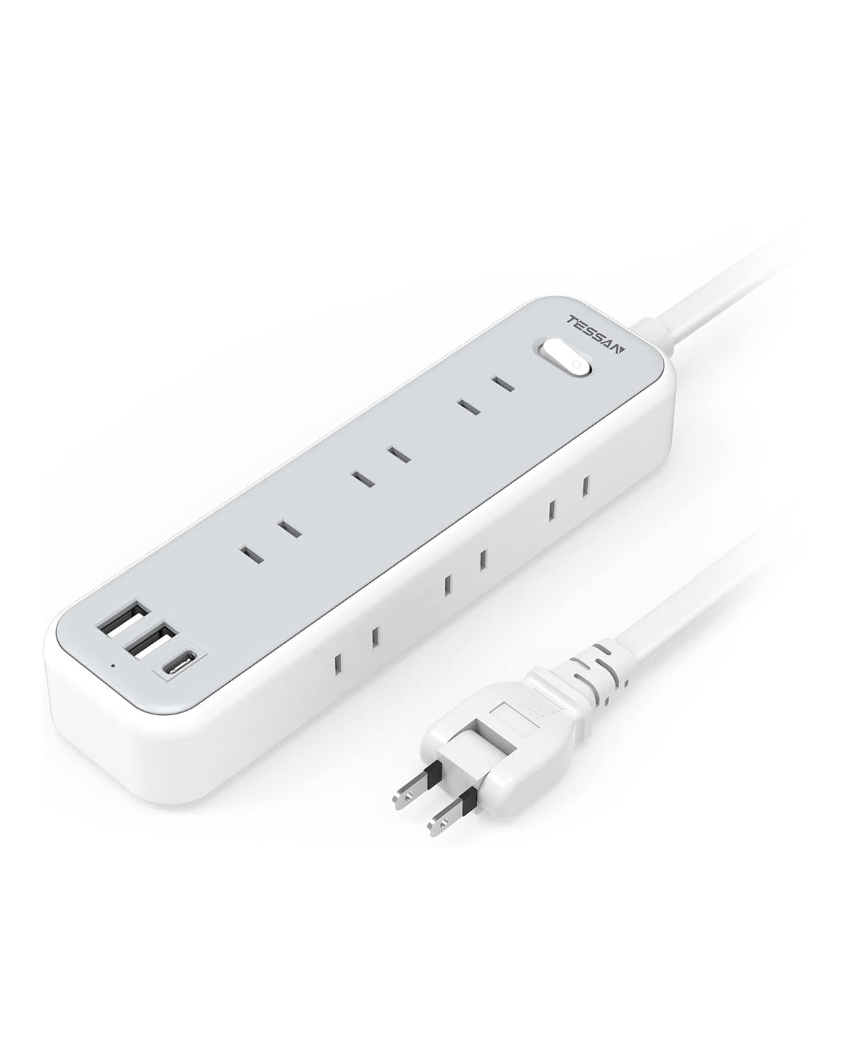 TESSAN 電源タップ usb c付き ACコンセント 9口 USB-C 1ポート USB-A 2ポート