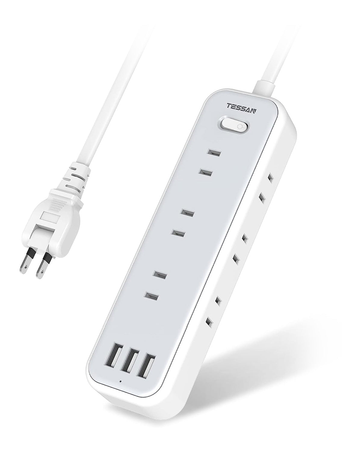 延長コード 2m 電源タップ usb 9個AC口 3個USBポート TESSAN テーブルタップ OAタップ たこあしコンセント 一括スイッチ付き 壁掛け/卓上に