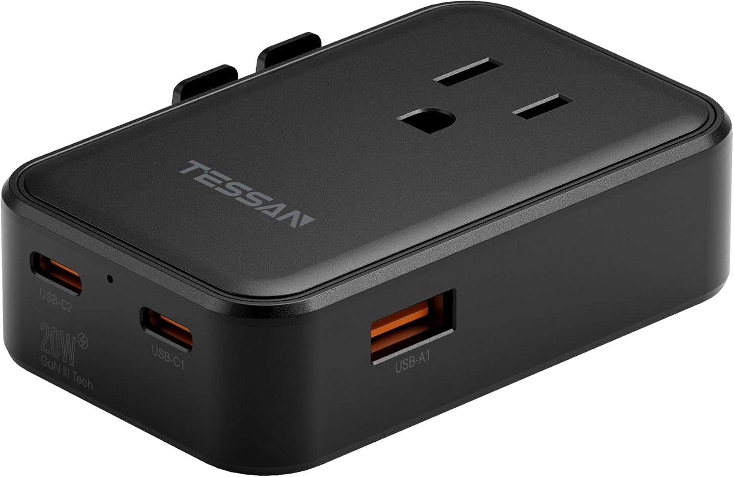 TESSAN 全世界対応 変換プラグ 20W PD急速充電 4-in-1 USB-C×2 USB-A
